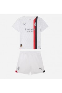 AC Milan Babyklær Borte Fotballdrakt til barn 2023-24 Korte ermer (+ Korte bukser)
